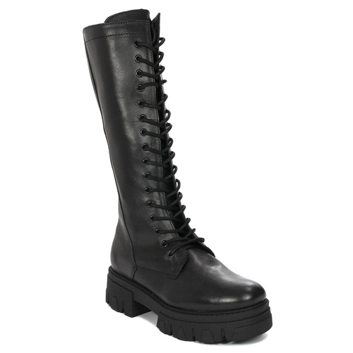Marco Tozzi Black Antic Knee-high Boots