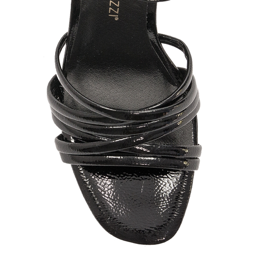 Marco Tozzi Black Patent Women's Sandals