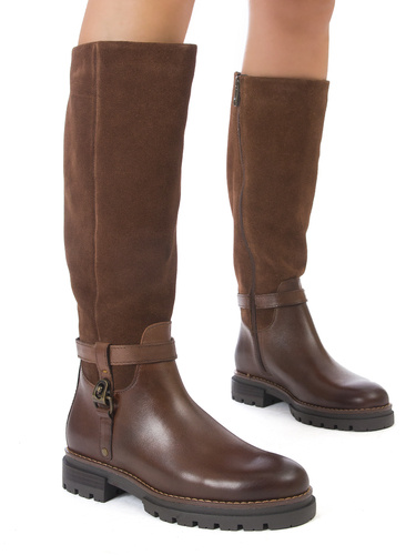 Marco Tozzi Cognac Knee-high Boots