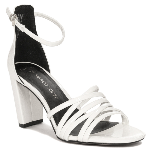 Marco Tozzi White Patent Women's Sandals