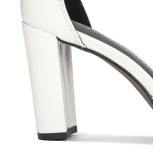 Marco Tozzi White Patent Women's Sandals