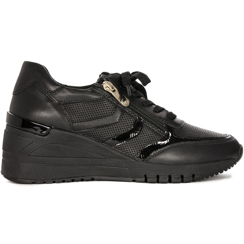 Marco Tozzi Women's Black Flat Shoes Sneakers