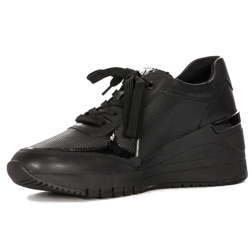 Marco Tozzi Women's Black Flat Shoes Sneakers