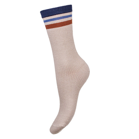 Milena Striped Socks Beige