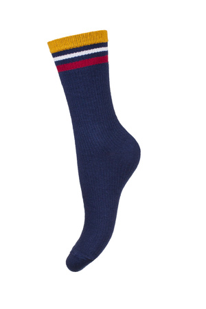 Milena Striped Socks Navy Blue