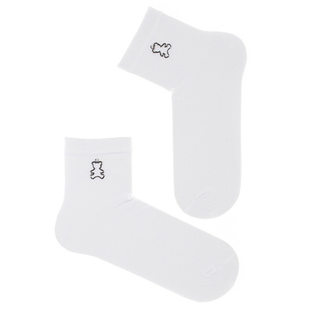 Milena white socks with a tag
