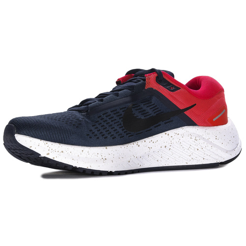 Nike Air Zoom Structure 24 Obsidian Black Bright Crimson Sneakers