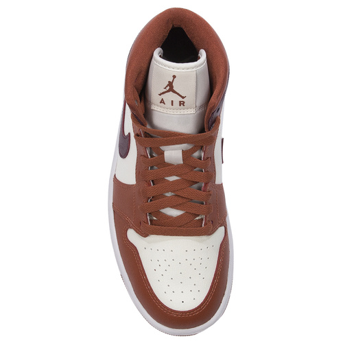 Nike WMNS Air Jordan 1 Mid Dusty Peach Night Maroon - Sail Sneakers