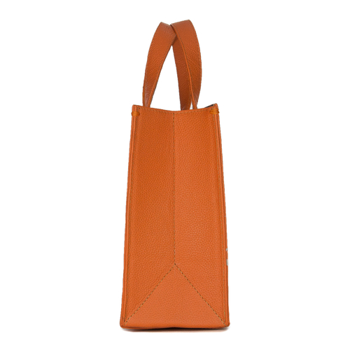 OPRA Women's leather Open Orange handbag