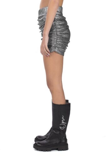 Opra Thana Silver Crinkled Skirt