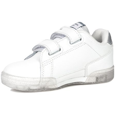 Pepe Jeans PGS30500 800 White Lambert Girl Glitter Kids Sneakers 