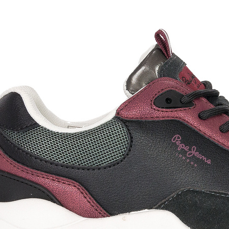 Pepe Jeans PLS31277 999 Black Sloane Bass Sneakers 