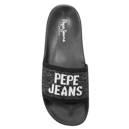 Pepe Jeans PLS70100 999 Black Knit Sliders