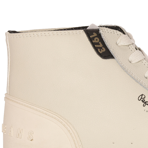 Pepe Jeans Sneakersy buty męskie Kenton Vintage white białe 