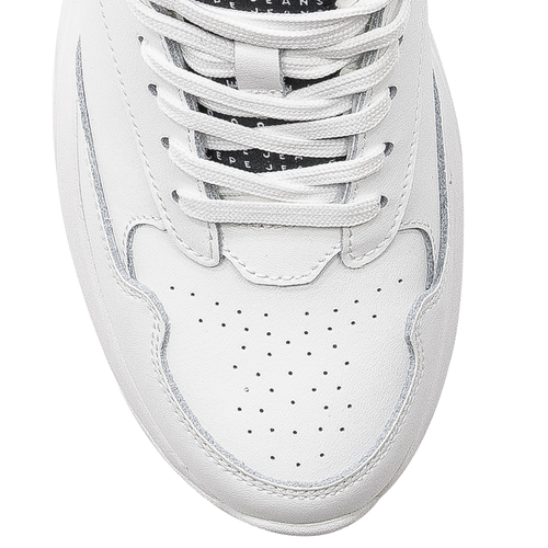 Pepe Jeans White Arrow Glam Sneakers 