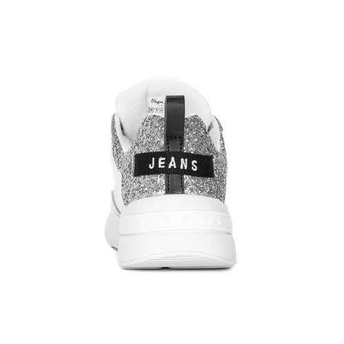 Pepe Jeans White Arrow Glam Sneakers 