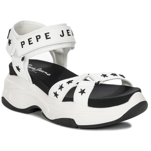 Pepe Jeans White Grub Star Sandals