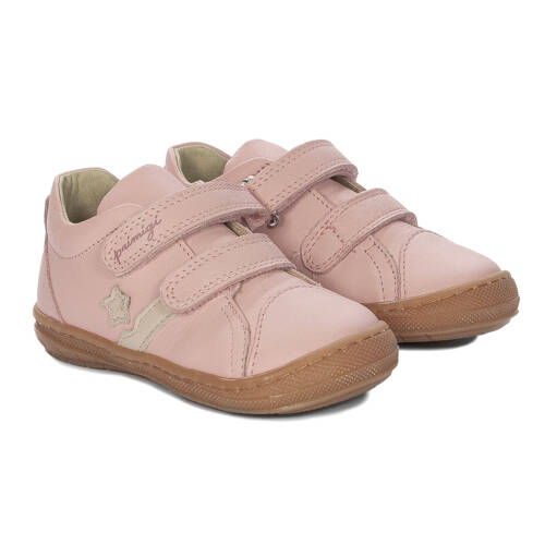 Primigi Girls' Velcro Leather Half Shoes Pink