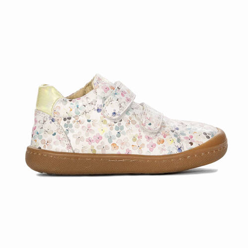 Primigi Girls' Velcro Leather Half Shoes White