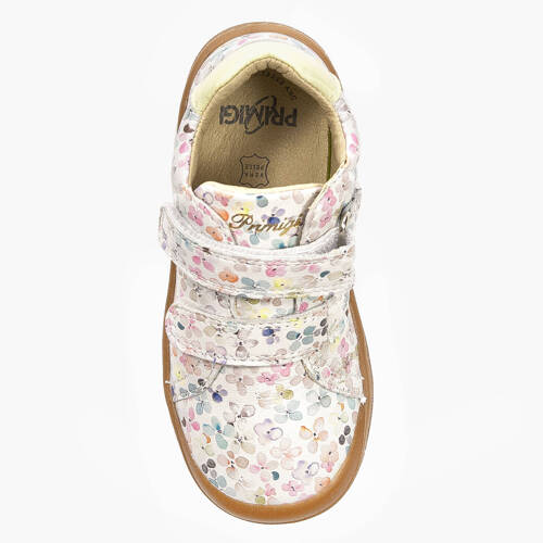 Primigi Girls' Velcro Leather Half Shoes White