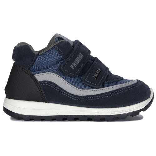 Primigi children's velcro leather navy blue sneakers