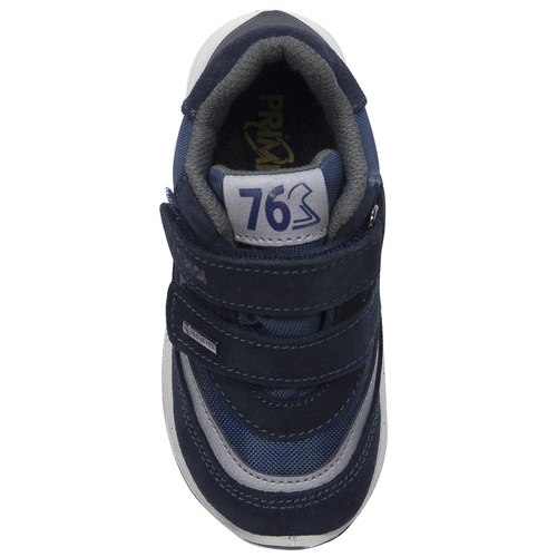 Primigi children's velcro leather navy blue sneakers