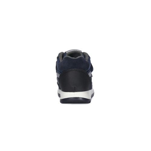 Primigi children's velcro leather navy blue sneakers