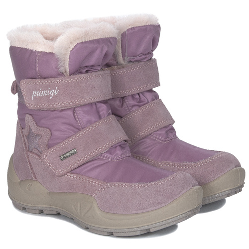 Primigi children's velcro suede leather Scamos/T.Techno/Pink boots