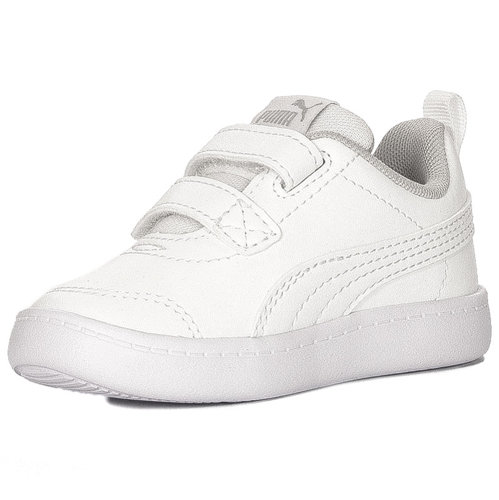 Puma Courtflex v2 V Inf White Velcro shoes for children