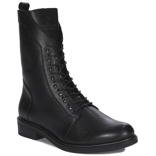 Remonte Women's Black Leather warmed Boots