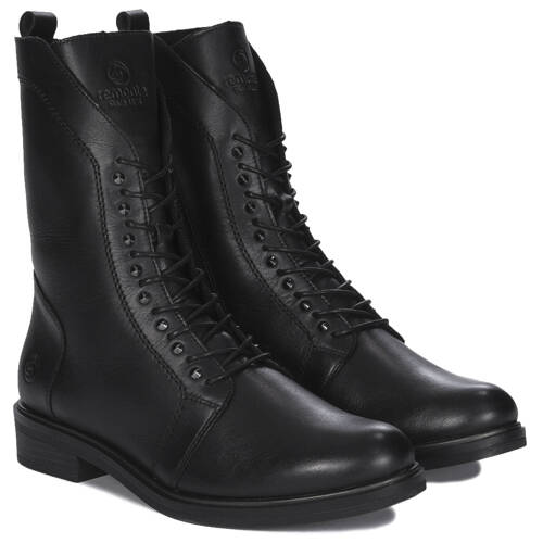 Remonte Women's Black Leather warmed Boots