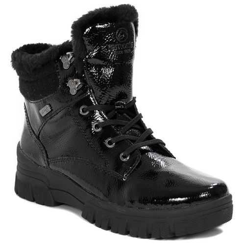 Remonte Women's Black Pattented Warmed Boots