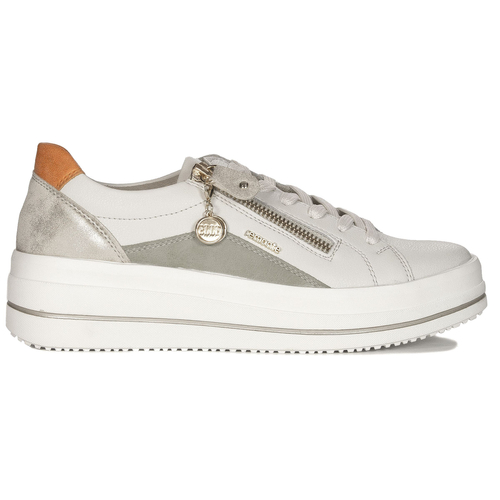 Remonte women's leather White Combi sneakers