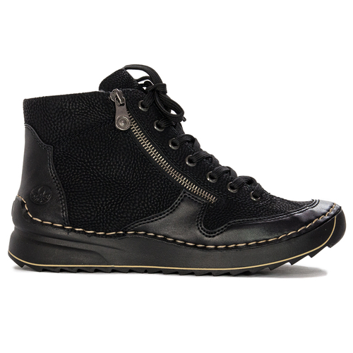 Rieker 51517-00 warned Black Boots