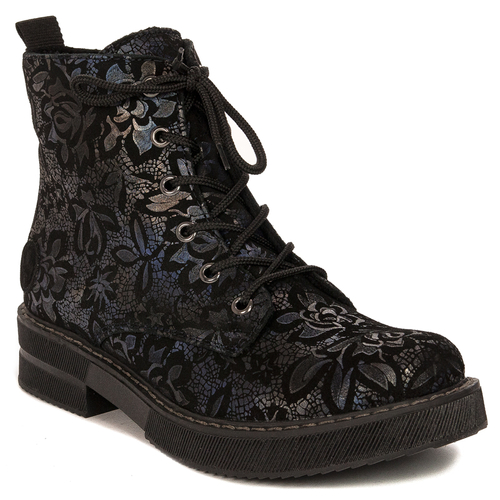 Rieker Ankle boots for women insulated black multicolour