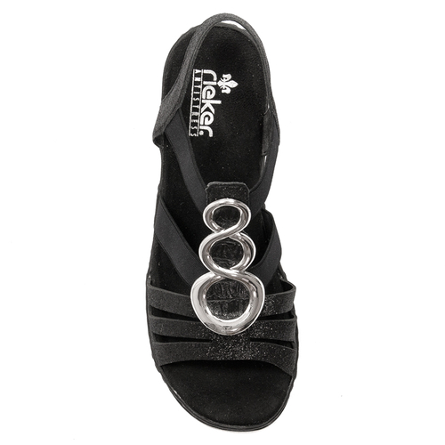 Rieker Black Schwarz Sandals