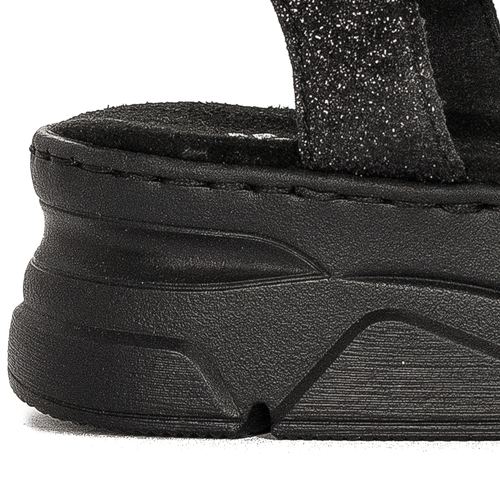 Rieker Black Schwarz Sandals