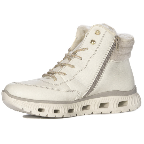 Rieker M6010-80 Warned White Boots