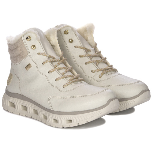 Rieker M6010-80 Warned White Boots