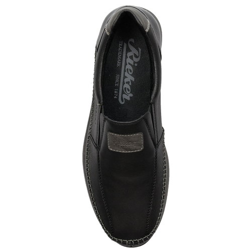 Rieker Men's black slip-on low shoes