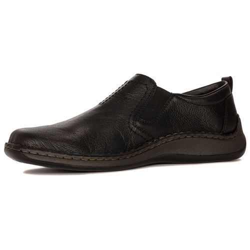 Rieker Men's black slip-on low shoes