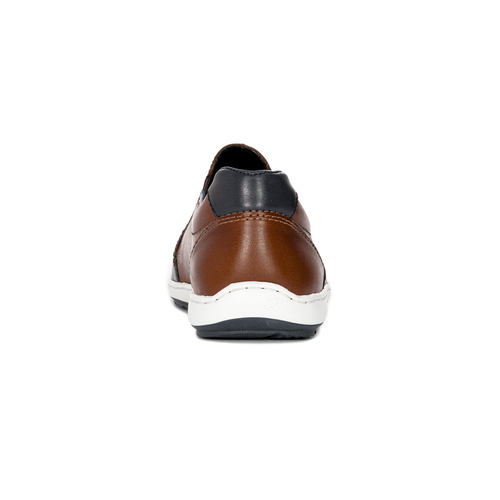 Rieker Men's slip-on low shoes brown brązowe