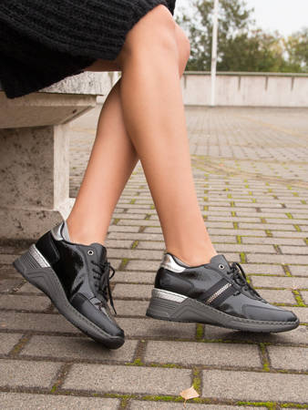 Rieker N4300-00 Schwarz Black Sneaker