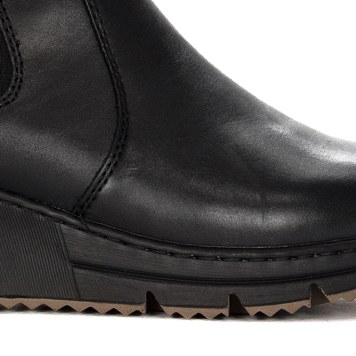 Rieker N6355-00 Warned Black Boots