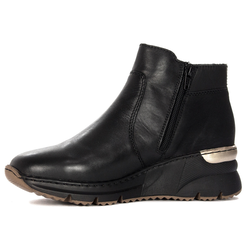 Rieker N6355-00 Warned Black Boots