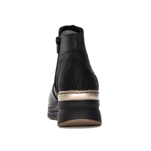 Rieker N6355-00 Warned Black Boots