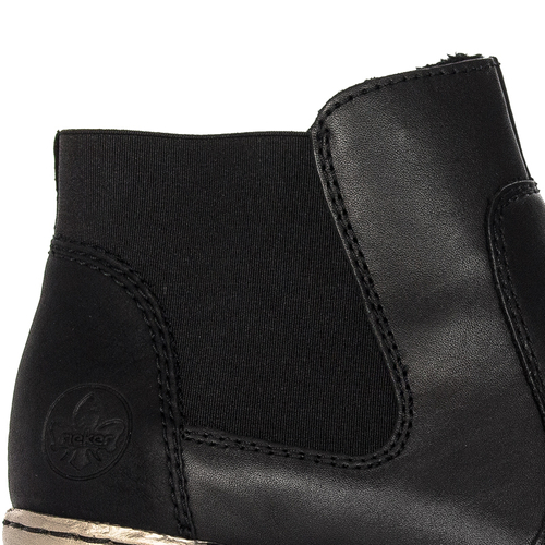 Rieker N6355-00 Warned Black Boots