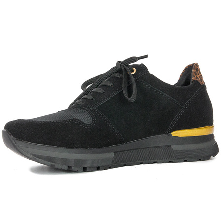 Rieker N7809-00 Schwarz/Black/Leo-Nuss Sneaker