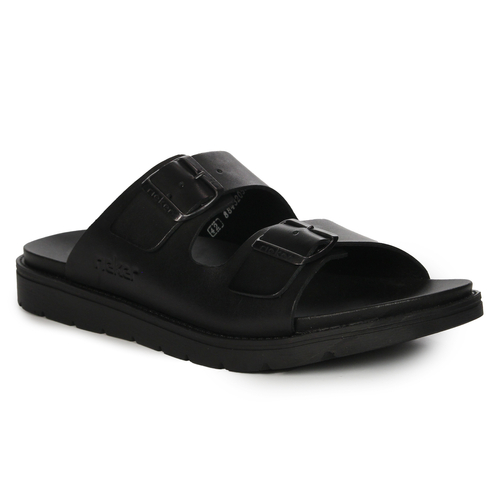 Rieker Slides Man Black