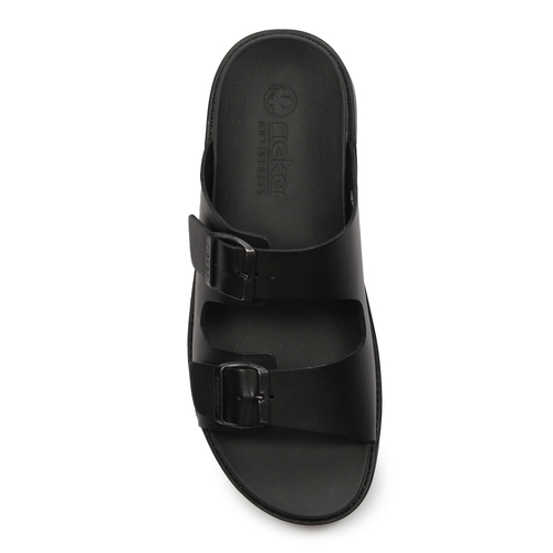 Rieker Slides Man Black